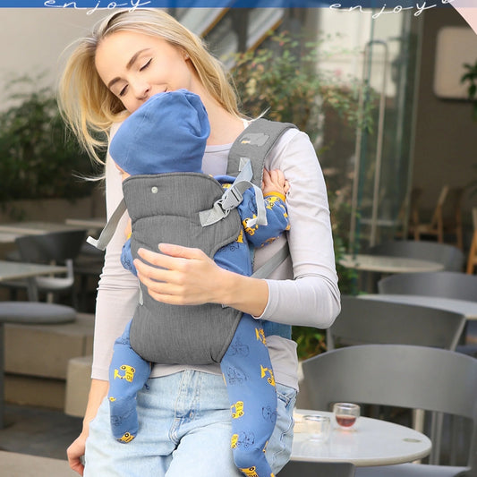 Baby Carrier Newborn to Toddler,4-In-1 Easy to Wear Ergonomic Adjustable Lightweight Infant Carrier,Newborn Baby Carrier for 8-32 Lbs,Dark Gray
