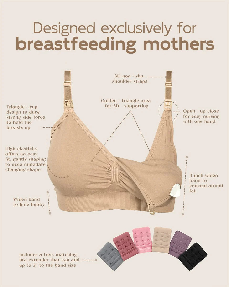 Seamless Full Coverage Nursing Bra- Multicolor 5 pack