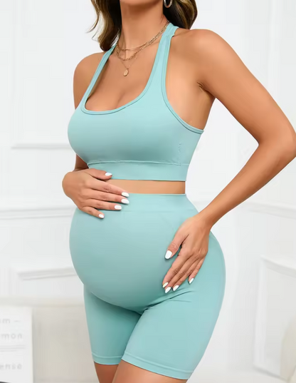 Women's Maternity 2 Piece Outfit Set