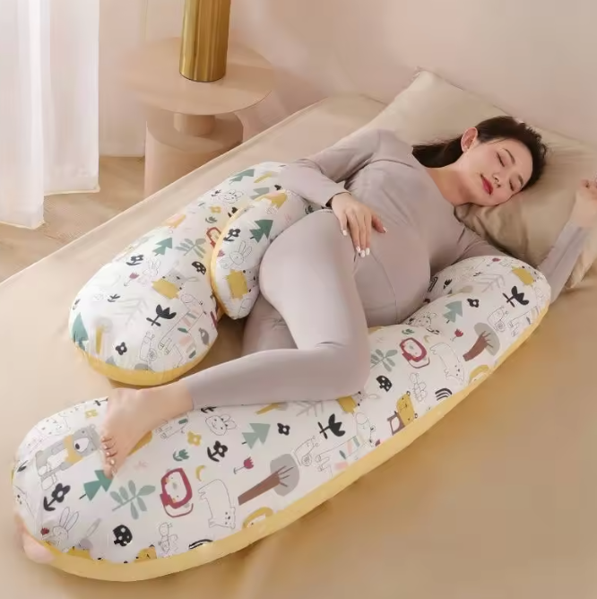 J-Shaped Pregnant Women's Waist Pillow