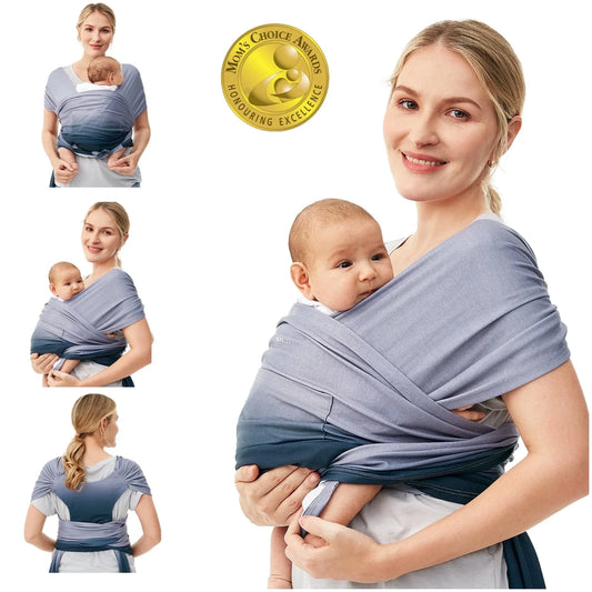 Baby Wrap Carrier, Easy to Wear Infant Carrier Slings, Lightweight Adjustable Hands Free Baby Sling, for Newborn to Toddler 8-35 Lbs