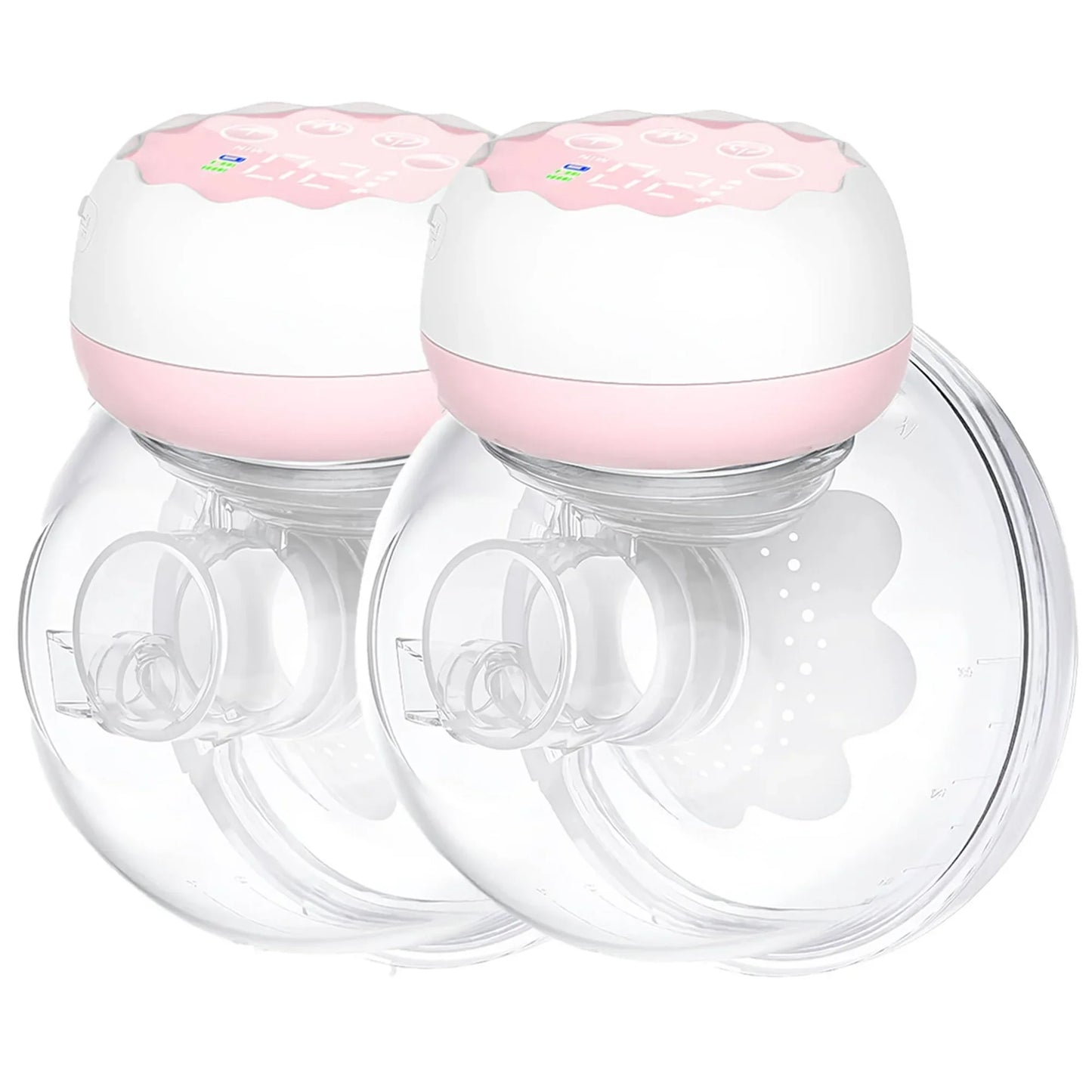 011 Double Wearable Electric Hands-Free Breast Pump with 4 Modes, 12 Levels, Pink